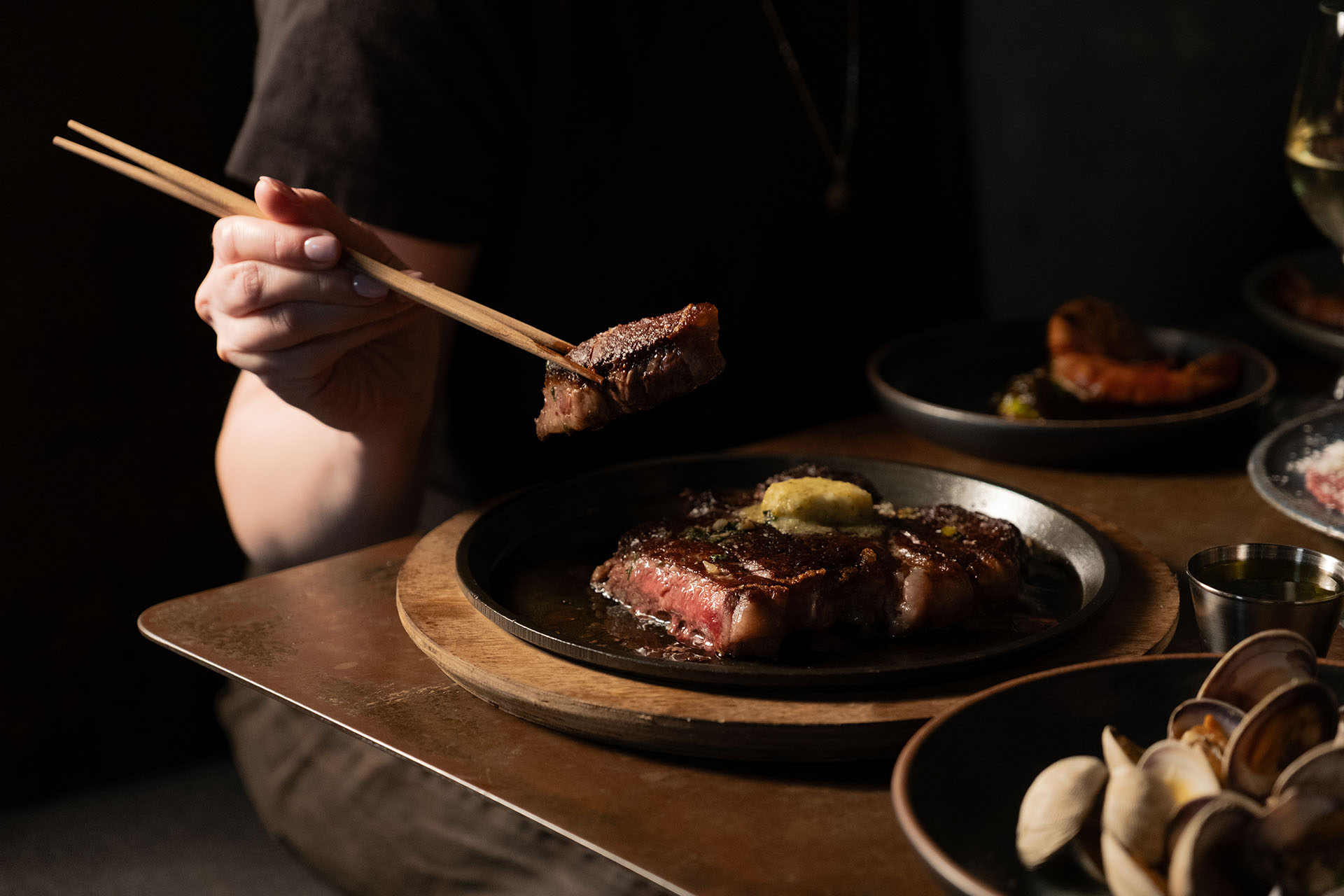 a plate of pastry and a drink